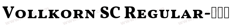 Vollkorn SC Regular字体转换